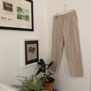 Uniqlo linen cotton tapered pants - NWT